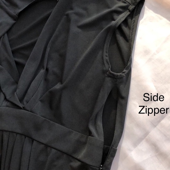 Vintage Little Black Dress. le petite robe noire Retro cocktail pleated Medium - Picture 3 of 7